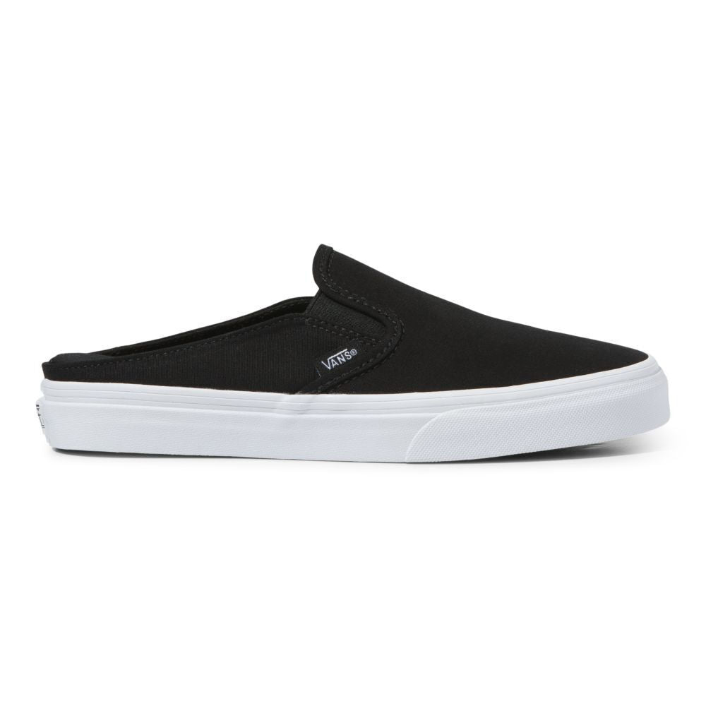 Vans Shoes Classic Slip-On Mule (Canvas) Black True White Sneakers