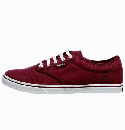 Vans Shoes Atwood Low Canvas Burgundy White US SIZE Skateboard Sneakers