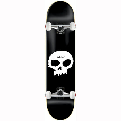 Zero Complete Skateboard Single Skull Black White 8 5 Unassembled