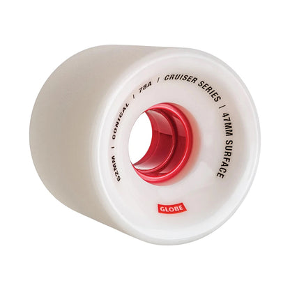 Globe Wheels Conical Cruiser 62mm White/Red 78a