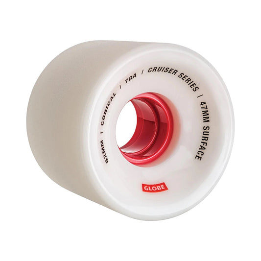 Globe Wheels Conical Cruiser 62mm White/Red 78a