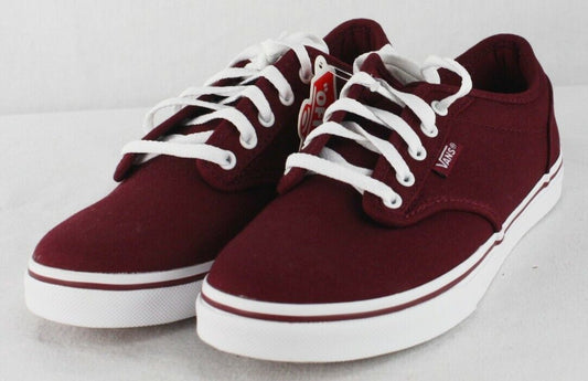 Vans Shoes Atwood Low Canvas Burgundy White US SIZE Skateboard Sneakers