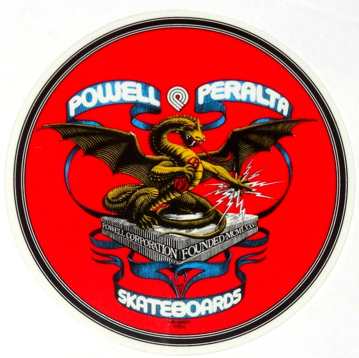 Powell Peralta Sticker Banner Dragon Reissue Skate Decal