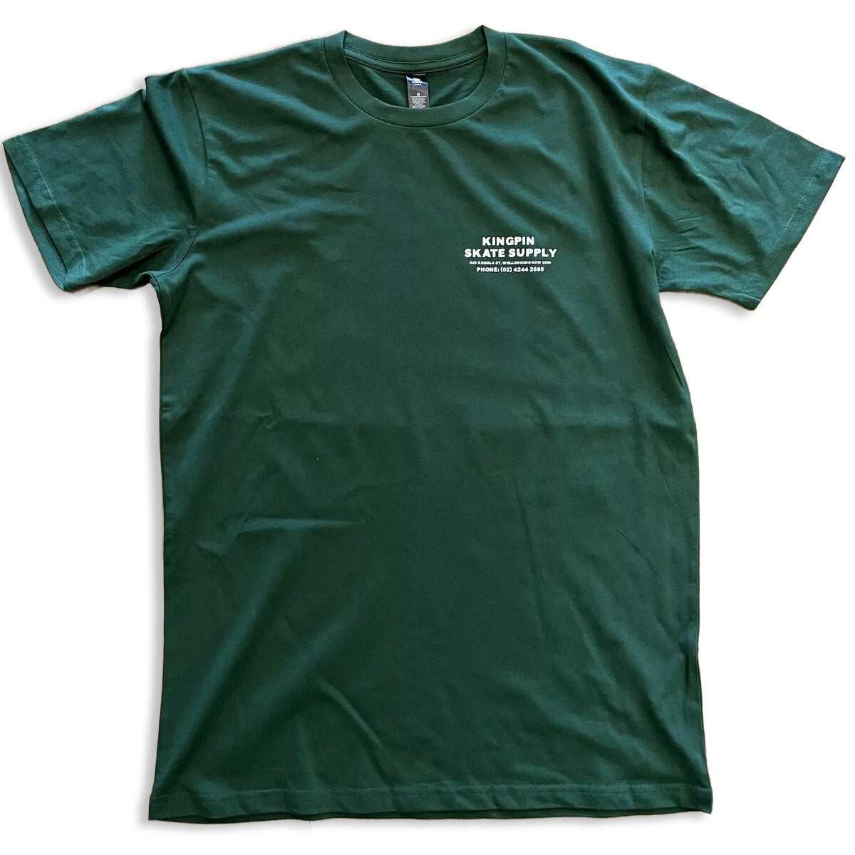 Kingpin Skate Supply Tee Have You Seen Her Forest Green Cat Skateboard T-Shirt