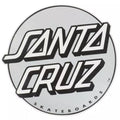 Santa Cruz Skateboards Sticker Classic Dot Silver 12 Large Skate Decal