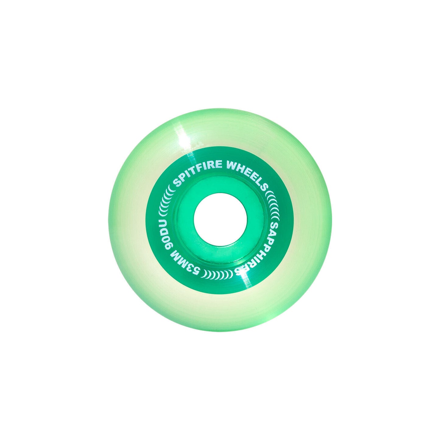 Spitfire Wheels Sapphire Clear Green 53mm 90d