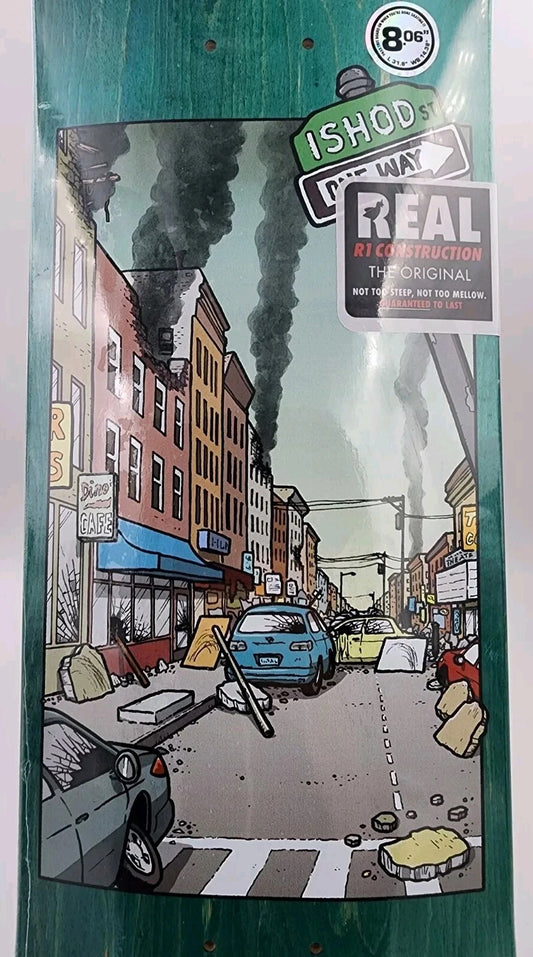 Real Skateboard Deck Nice Neighborhood Ishod 8.06"
