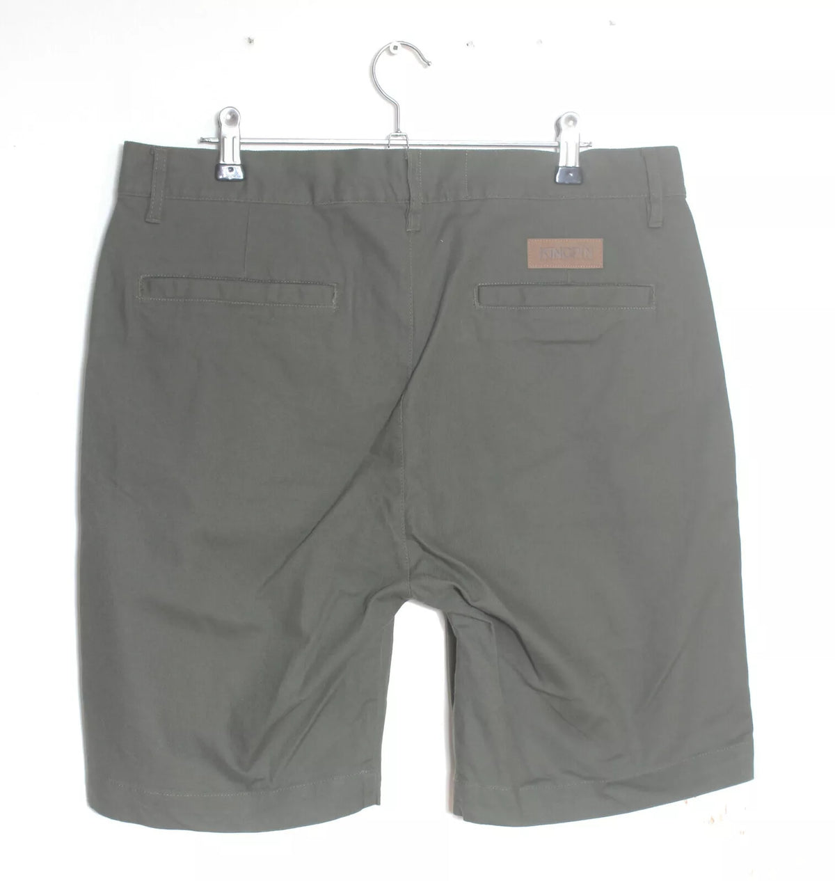 Kingpin Skate Supply Walk Shorts Olive Heavy Cotton Drill
