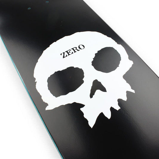Zero Skateboard Deck Single Skull R7 Black White 8 375