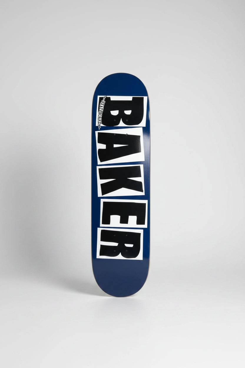 Baker Skateboard Deck Brand Logo Navy 8 25