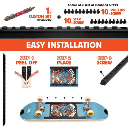 Tail Devils Sparking Rail Devils BLACK Skateboard Rails