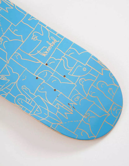 Krooked Skateboard Complete Flock Blue 8.25" Unassembled