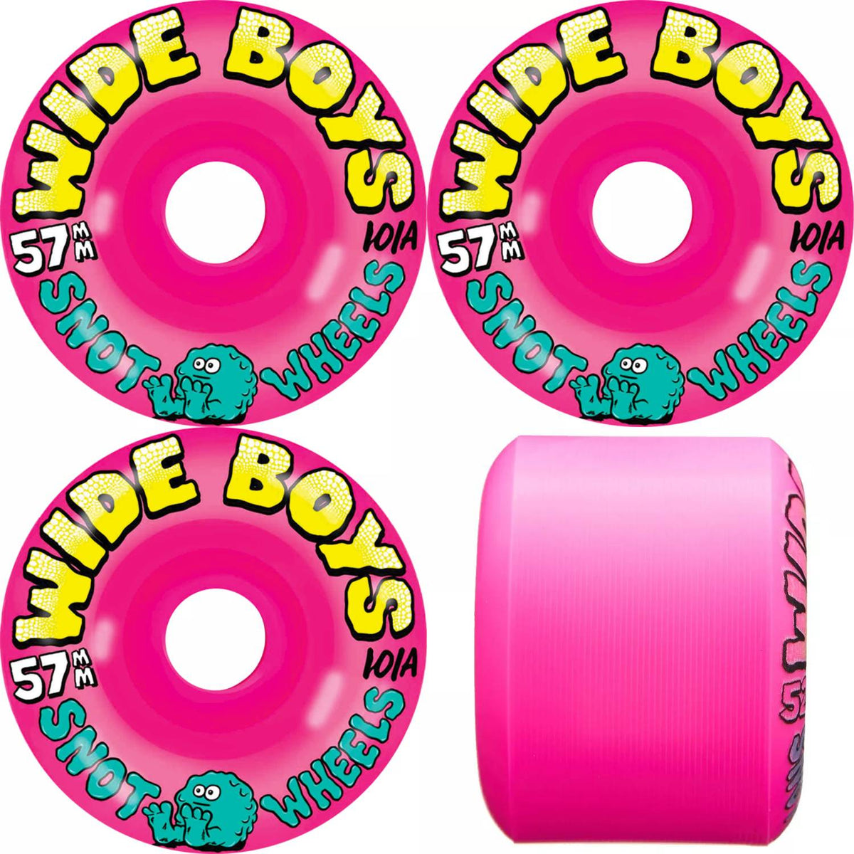 Snot Wheels Wide Boys 57Mm Pink 101A