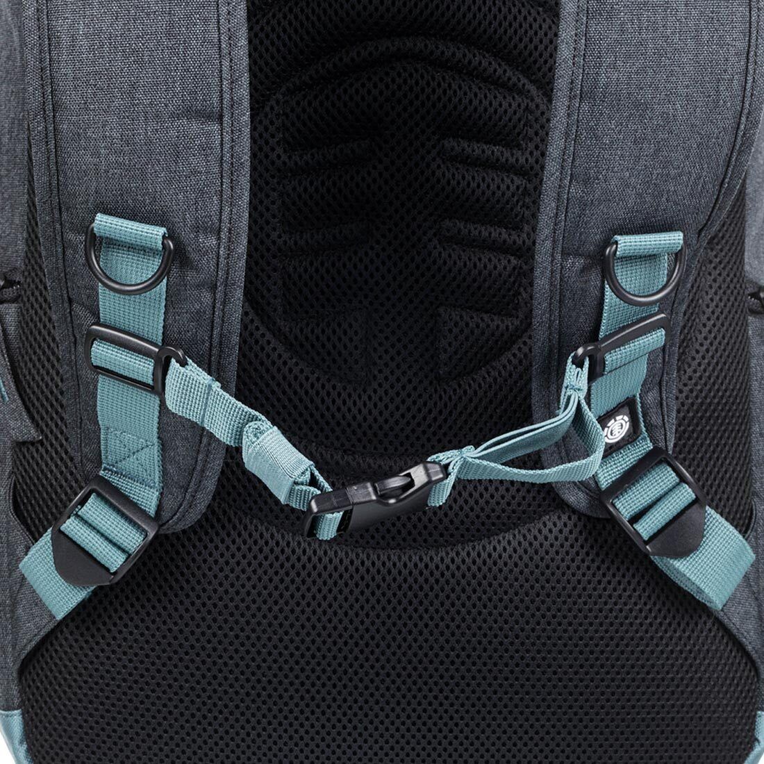 Element Backpack Mohave Black Heather Skateboard Straps 30L Travel School Bag
