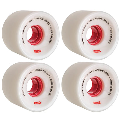 Globe Wheels Conical Cruiser 62mm White/Red 78a