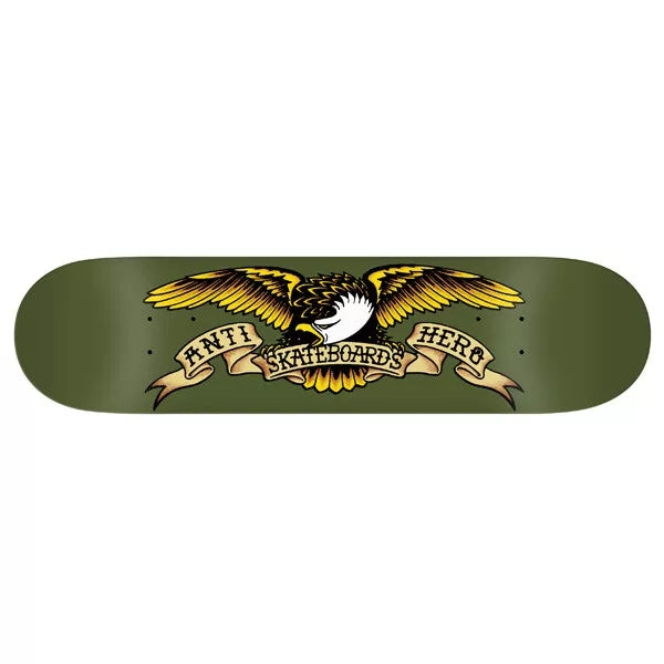 Anti Hero Skateboard Complete Classic Eagle 8.38" Army Green Unassembled