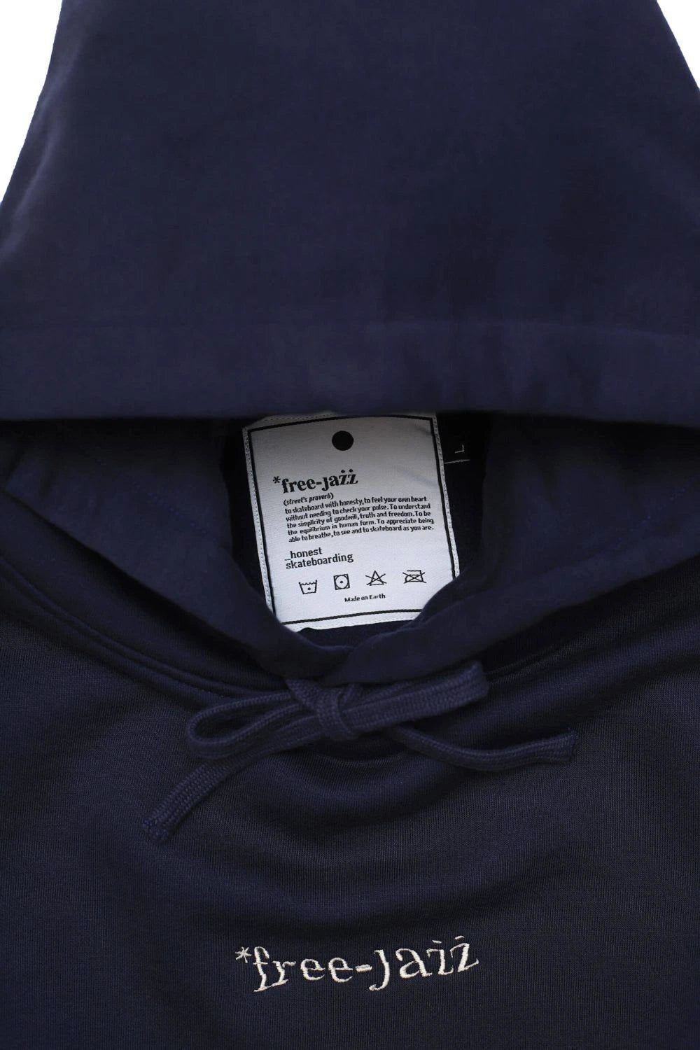 free jazz Classic Hoodie Navy jumper sweater