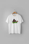 Slugger Clothing Gangster Print tee white T-Shirt