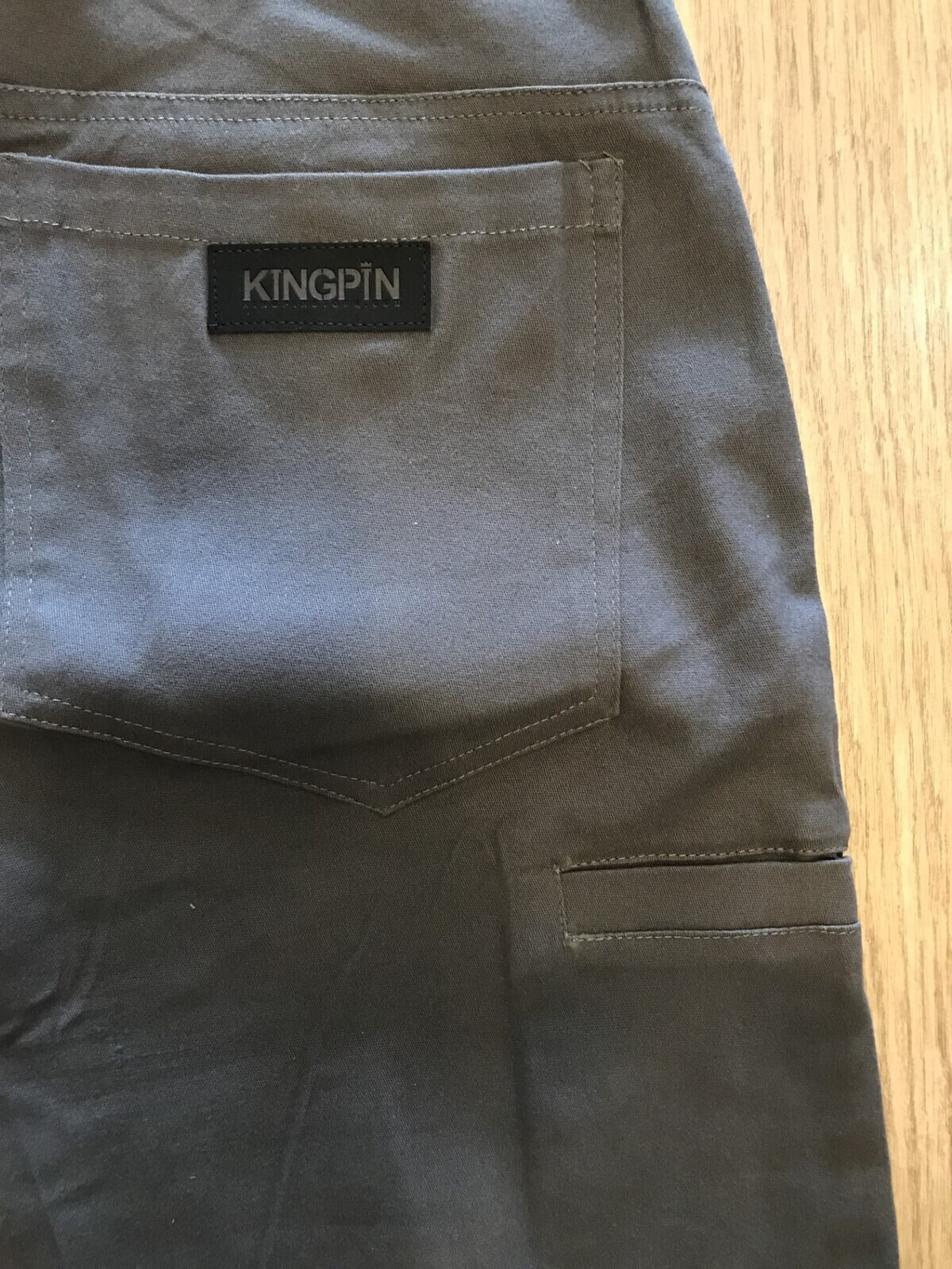 Kingpin Skate Supply Baggy Work Pants Charcoal w/ Utility Stash Pocket
