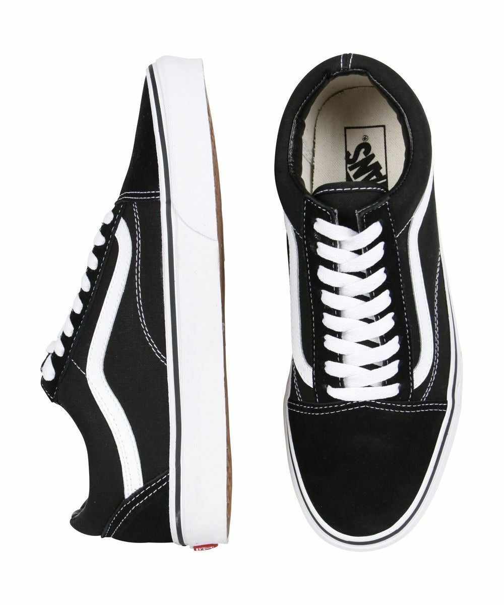 Vans Old Skool Black White Mens Skate Shoes