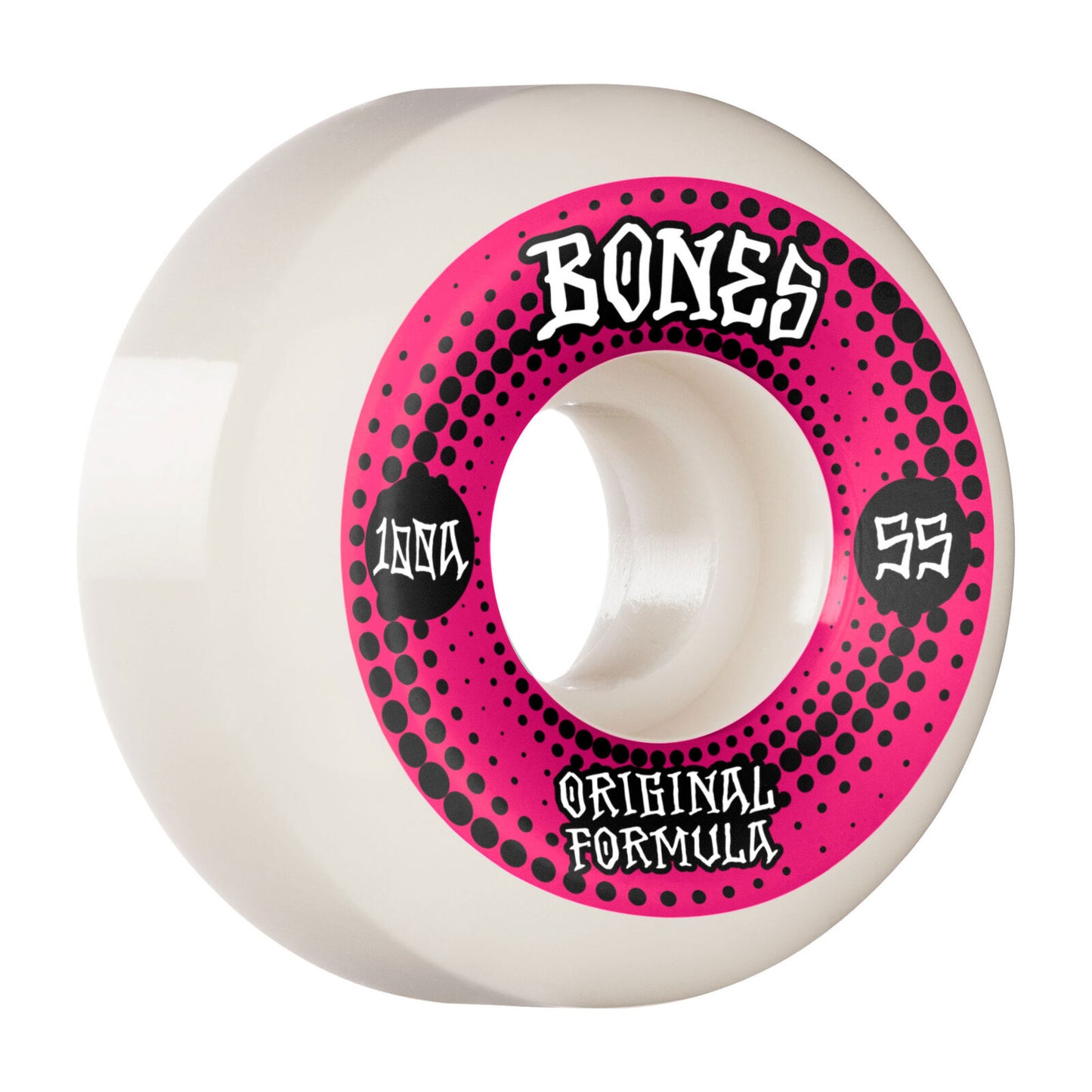 Bones Wheels OG 100's White 55mm Conical V5 Sidecut