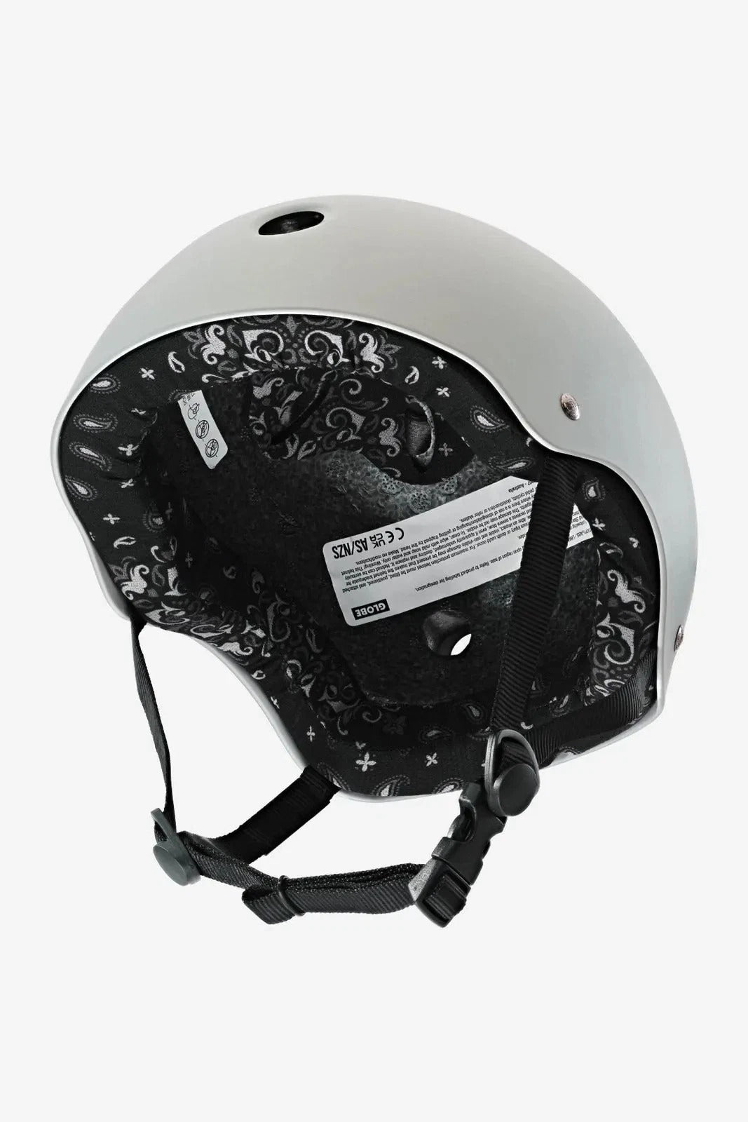 Globe Goodstock Certified Helmet Matte Gunmetal Bandana EPS Foam Dual Padding