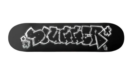 Slugger Metallic Logo Black / Silver Skateboard Deck Skate Board ASST SIZES