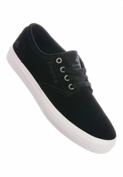 EMERICA ROMERO LACED YOUTH BLACK WHITE GUM SKATEBOARD SHOES