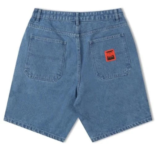 FORMER DISTEND WORN DENIM Baggy Denim Shorts Washed Denim Shorts Jorts