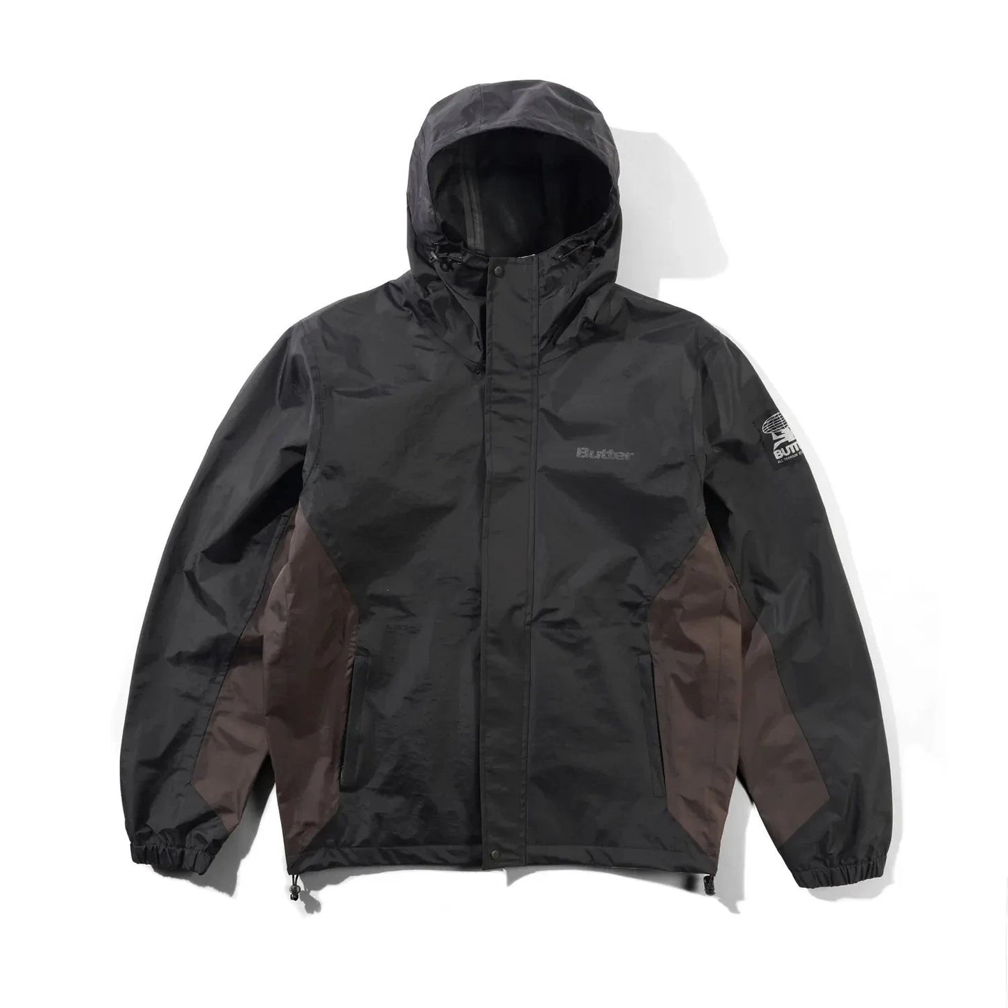 Butter Goods T-Rain Jacket Black/Brown