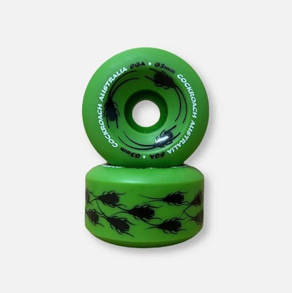 COCKROACH wheels RAMP ROACH 63MM 96A Dark GREEN old school skate board wheels