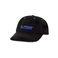 Butter goods Nylon Rounded Logo 6 Panel Cap, Black BUTTERGOODS