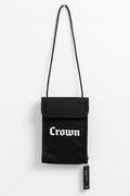 Crown Og Print Camera Bag Black White