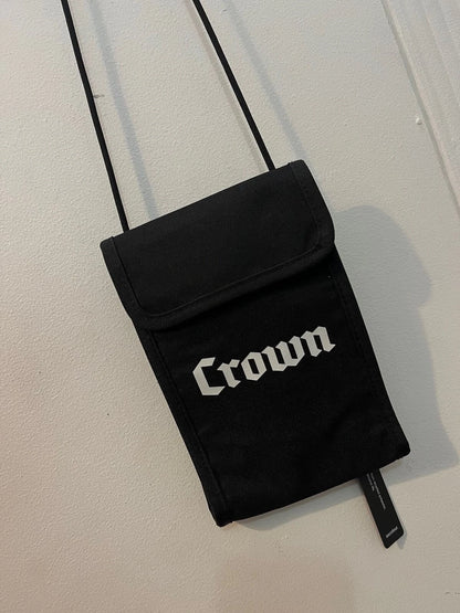 Crown Camera bag OG print Logo Black / white Adjustable Strap / zip