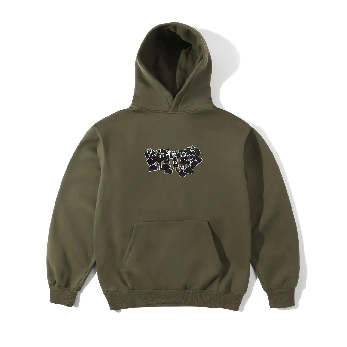 Butter Goods Character Pull Over Army Hoodie Hood Fleece Buttergoods