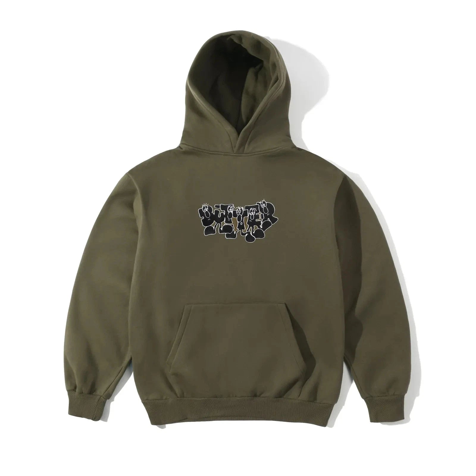 Butter Goods Character Pull Over Army Hoodie Hood Fleece Buttergoods