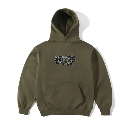 Butter Goods Character Pull Over Army Hoodie Hood Fleece Buttergoods