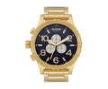 Nixon 51 30 Chrono Watch Gold Indigo A083 2033 00