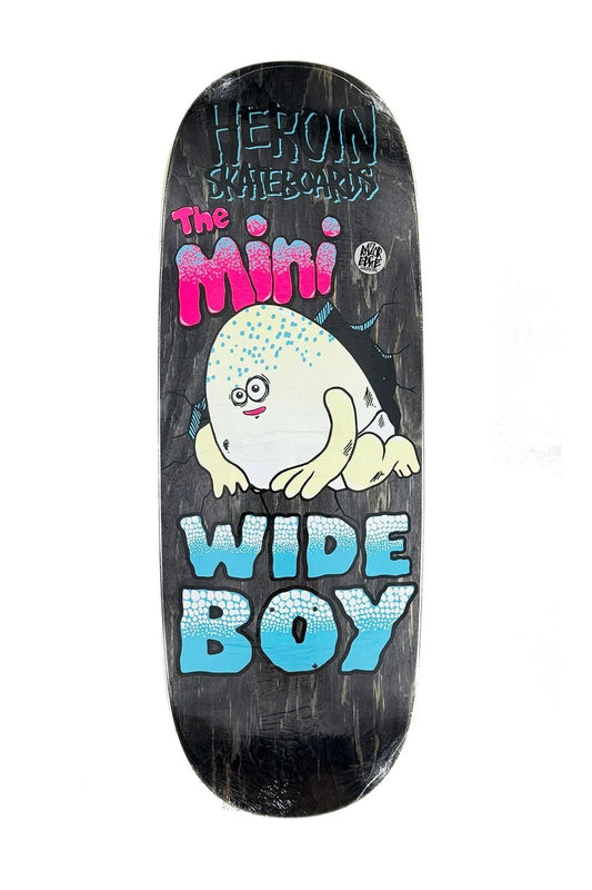 Heroin - Mini Wide Boy 10.5" x 29.3'' Shaped Deck Skateboard asst stains