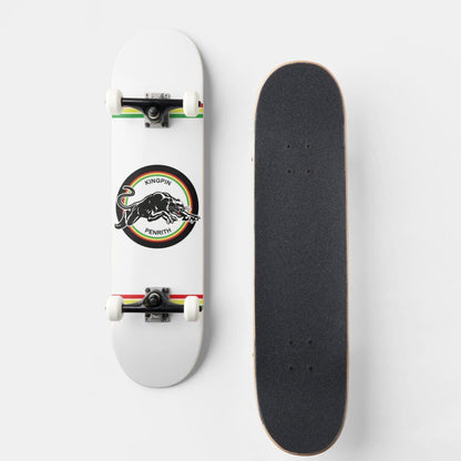 Kingpin Skate Supply Complete Panther White 8" Deck Tensor Trucks Darkstar Wheel