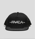 Rvca Inline Trucker Snapback Cap Pirate Black