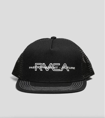 Rvca Inline Trucker Snapback Cap Pirate Black