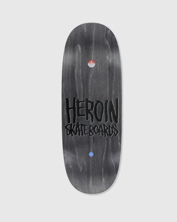 Heroin - Mini Wide Boy 10.5" x 29.3'' Shaped Deck Skateboard asst stains
