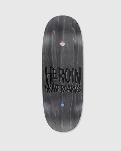 Heroin - Mini Wide Boy 10.5" x 29.3'' Shaped Deck Skateboard asst stains