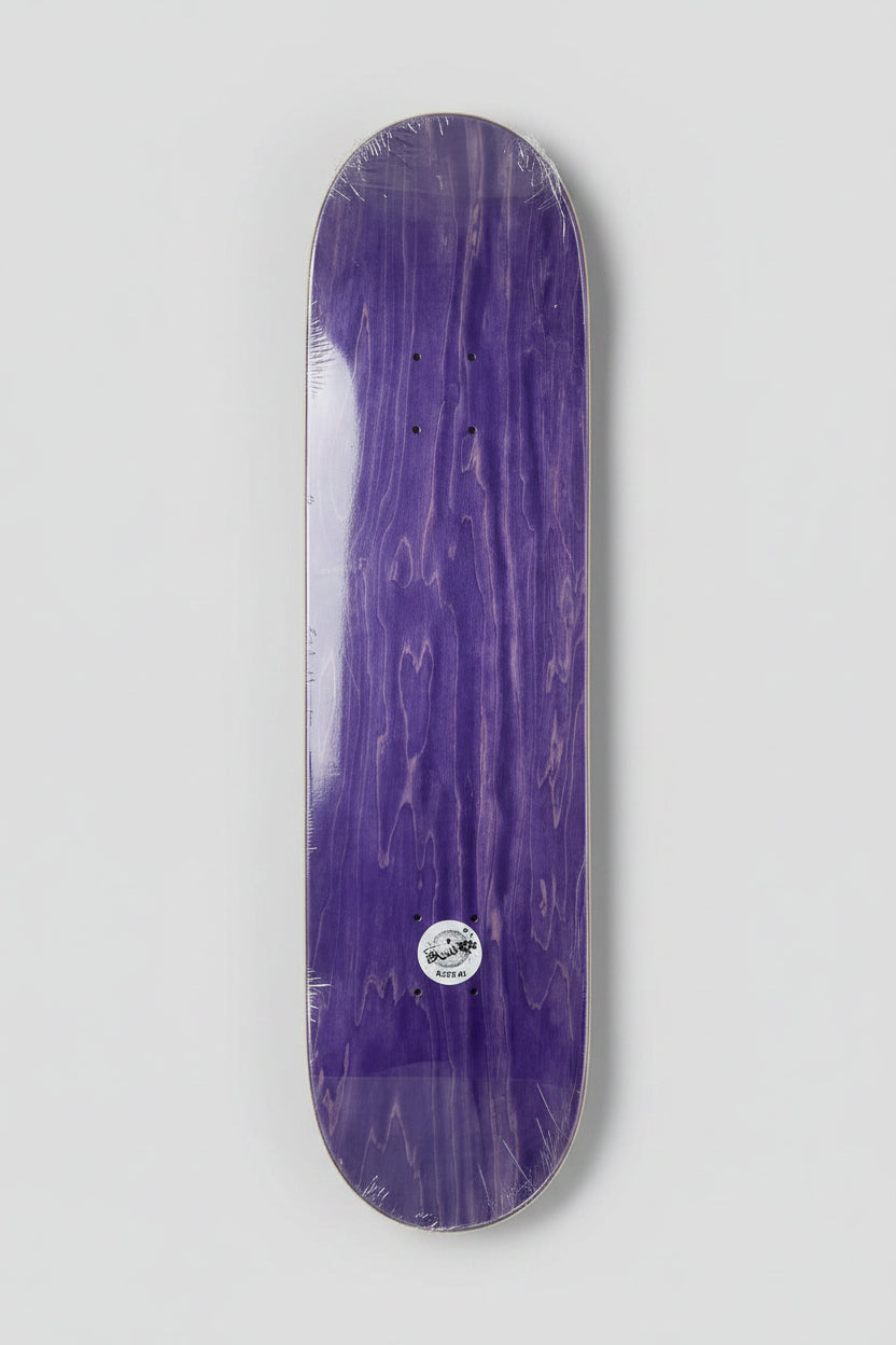 Say When Logo White / Black Skateboard Deck