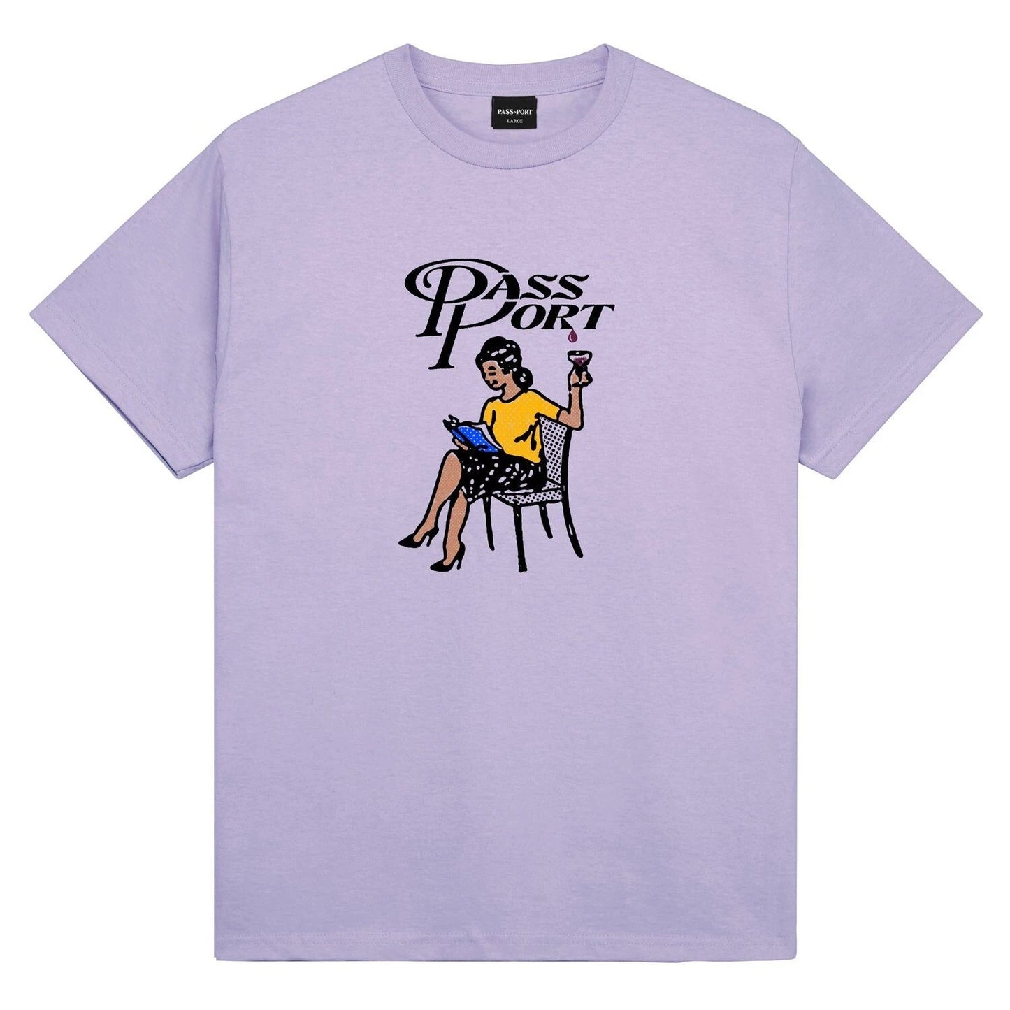 Pass Port - Minimal Output Tee Lavender Pass~Port Passport T-shirt