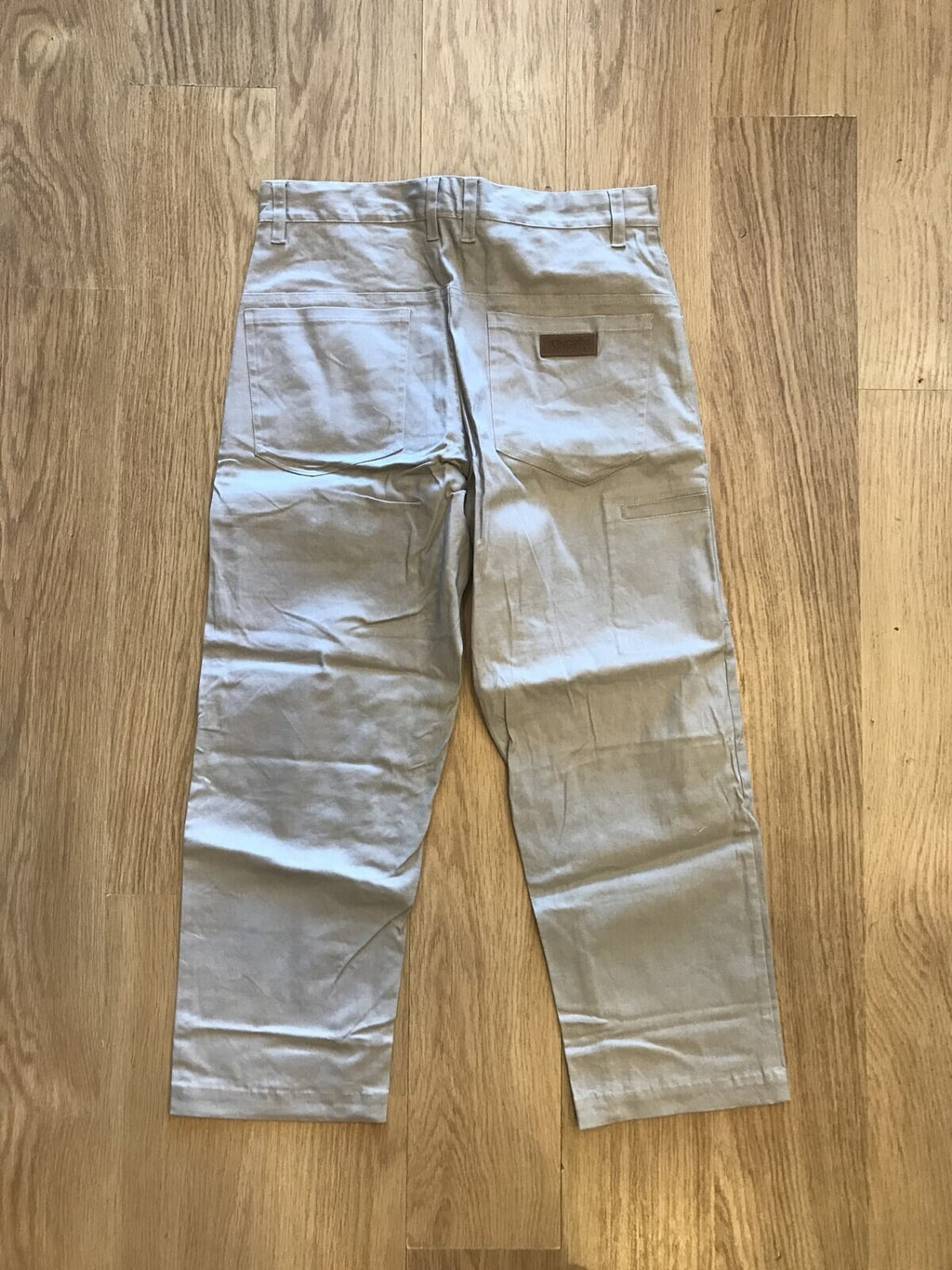 Kingpin Skate Supply Baggy Work Pants Bone w/ Utility Stash Pocket