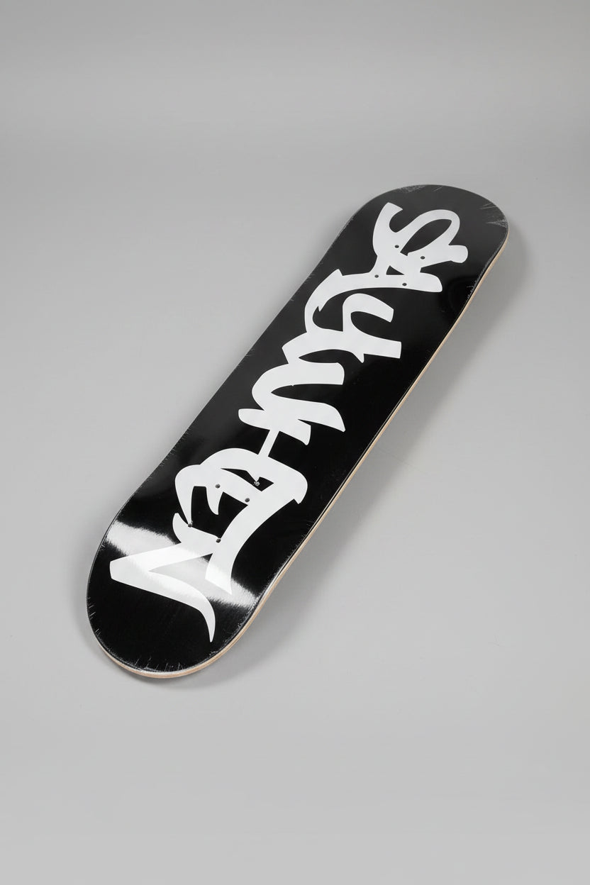 Say When Logo Black / White Skateboard Deck
