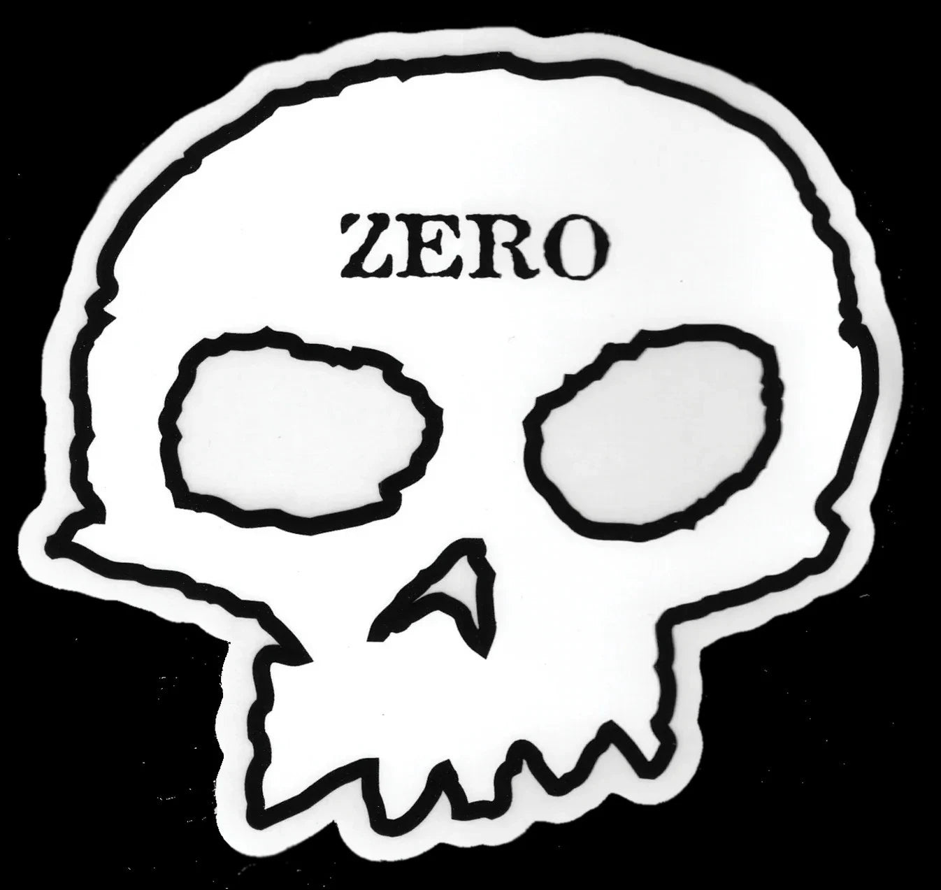 ZERO STICKER single skull 4.25" X 4.25"