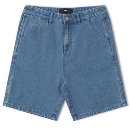 FORMER DISTEND WORN DENIM Baggy Denim Shorts Washed Denim Shorts Jorts